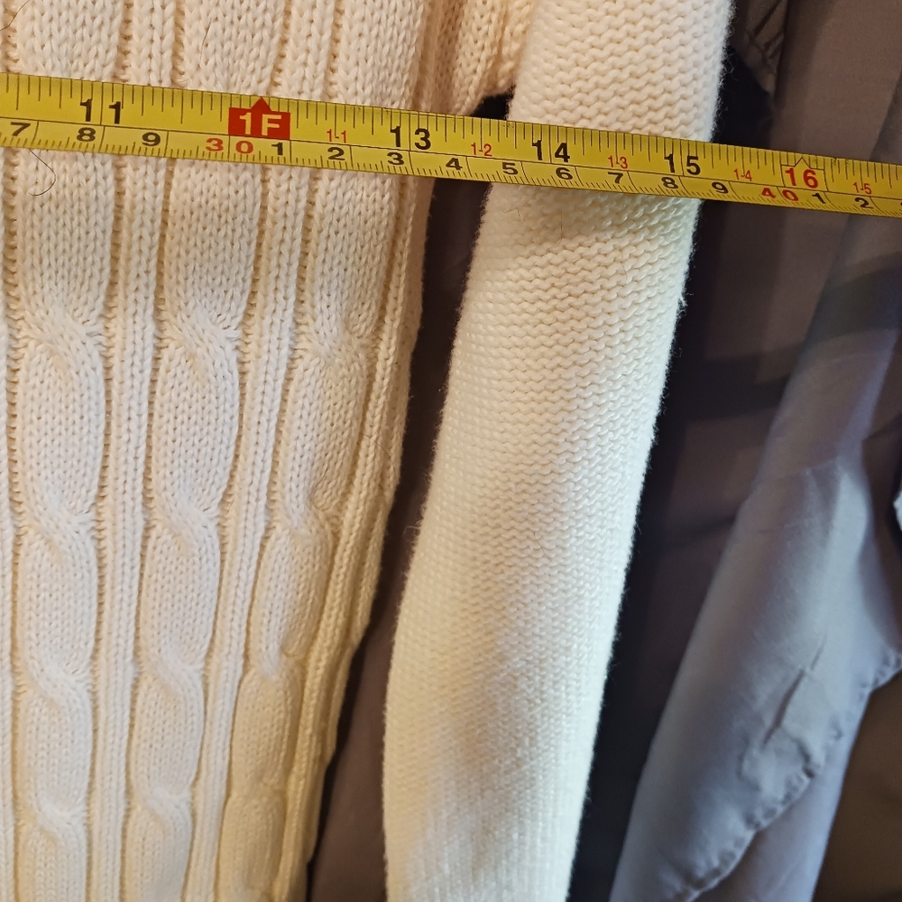 GAP Kids Sweater Dress / Tunic Off White Girls XL / Sz 12 - Picture 4 of 10